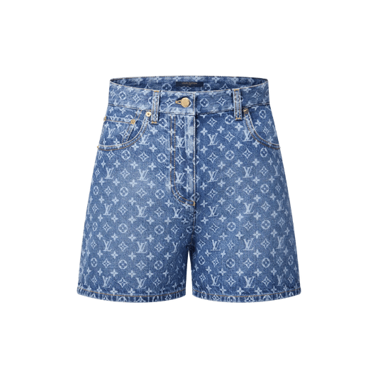 Women's Monogram Denim Shorts