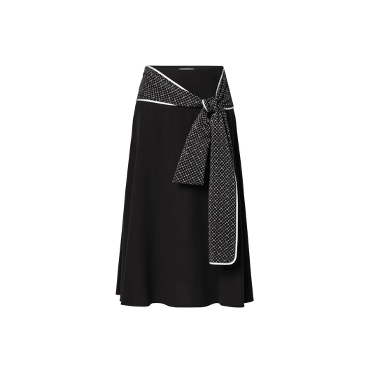 Women's Monogram Scarf Silk Skirt