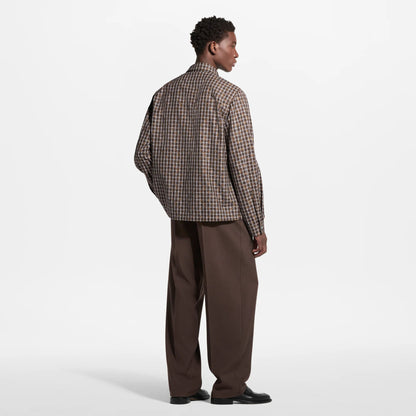 Men's Monogram Windowpane Jacquard Overshirt