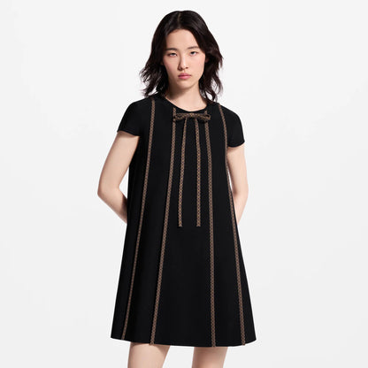 Women's Monogram Accent Trapeze Dress