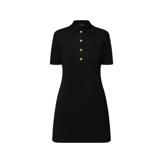 Women's Monogram Cotton Piqué Polo Dress