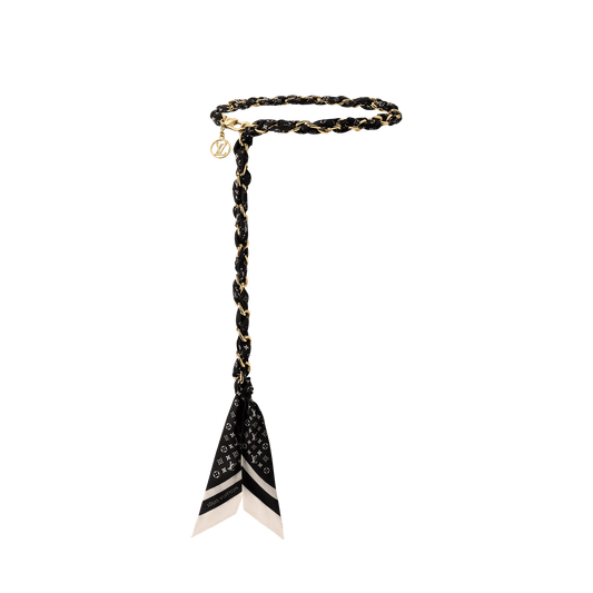 Women's Monogram Silhouette Foulard Tresse Belt