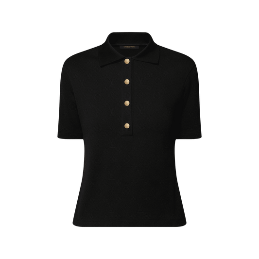 Women's Monogram Piqué Polo Top