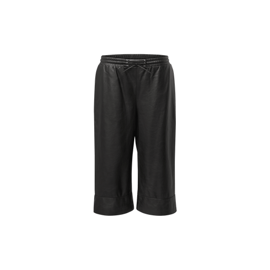 Women's Nappa Leather Capri Pants