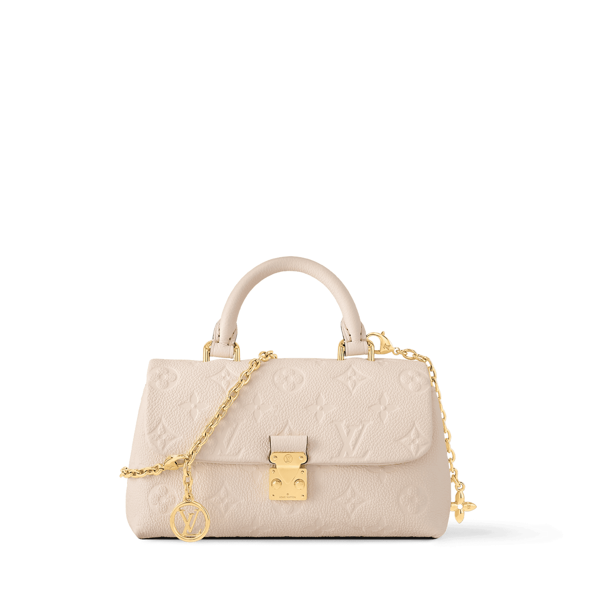 Nano Madeleine Monogram Empreinte Leather Crème Gold-Toned Hardware
