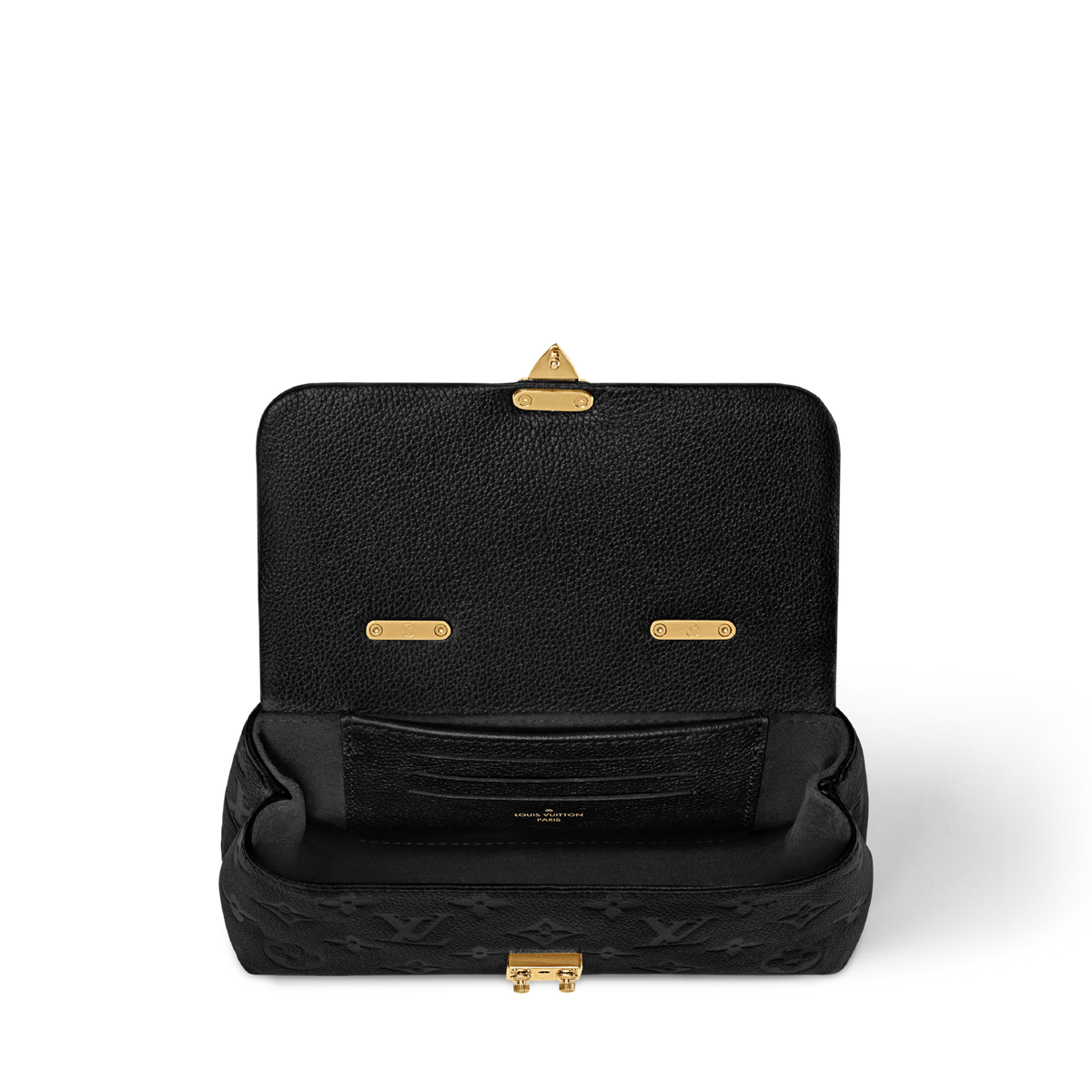 Nano Madeleine Monogram Empreinte Leather Black Gold-Toned Hardware