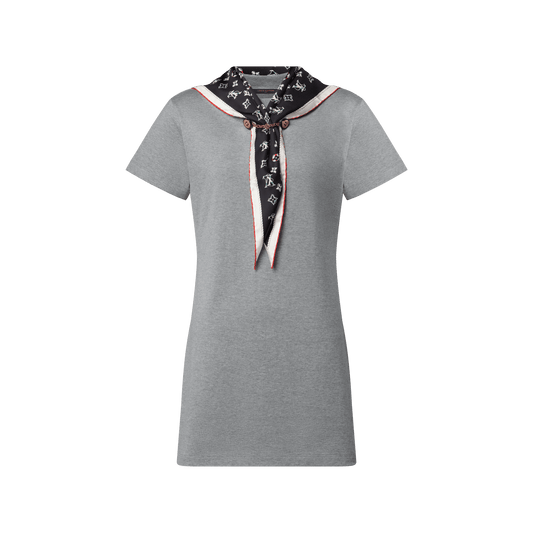 Women's Nautical Scarf T-Shirt Dress