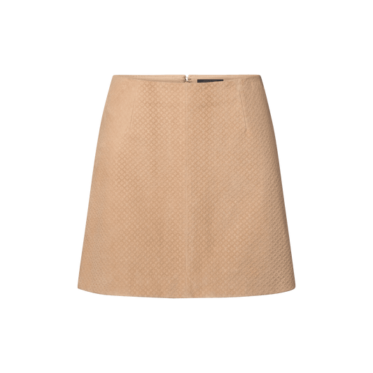 Women's Nanogram Suede Mini Skirt