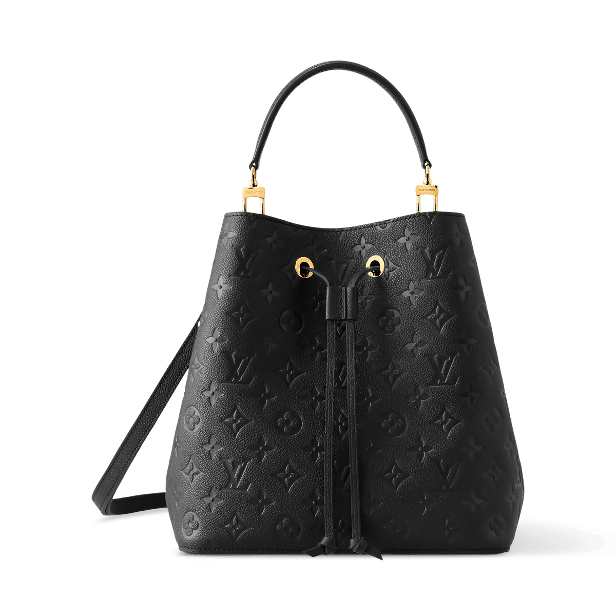 NéoNoé MM Monogram Empreinte Leather Black Gold-Toned Hardware
