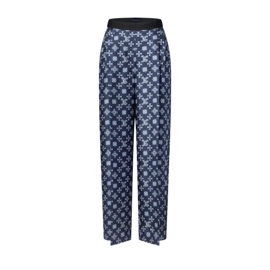 Women's Nouveau Monogram Tailored Wide-Leg Pants