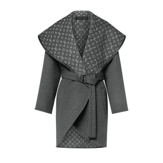 Women's Oversized Collar Wrap Coat