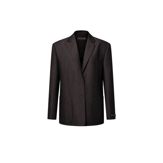 Women's Oversized Wool-Linen Blazer