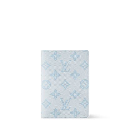 Passport Cover Monogram Origine Bleu Courrier M27614
