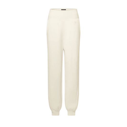 Women's Ribbed Stripe Cashmere Jogging Pants
