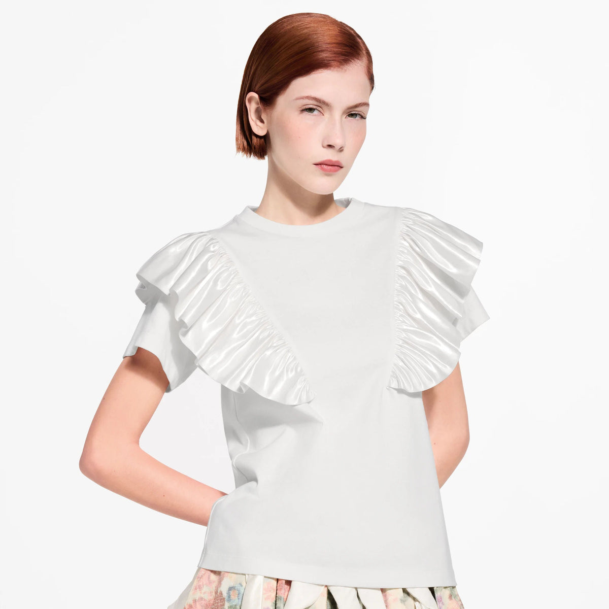 Women's Ruffle Trim T-Shirt