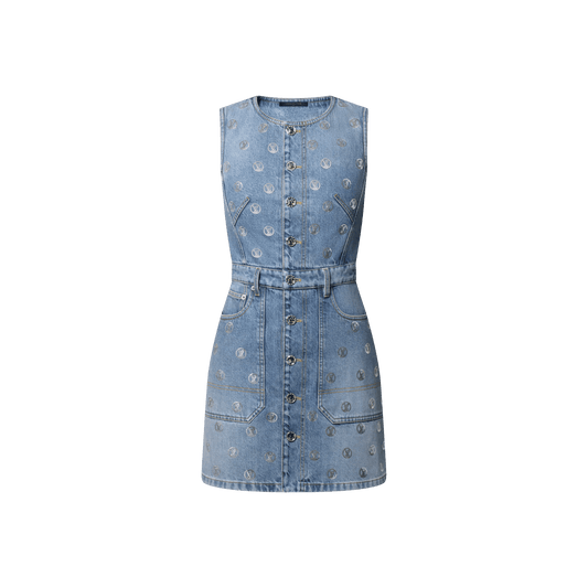 Women's Signature Sequin Denim Dress