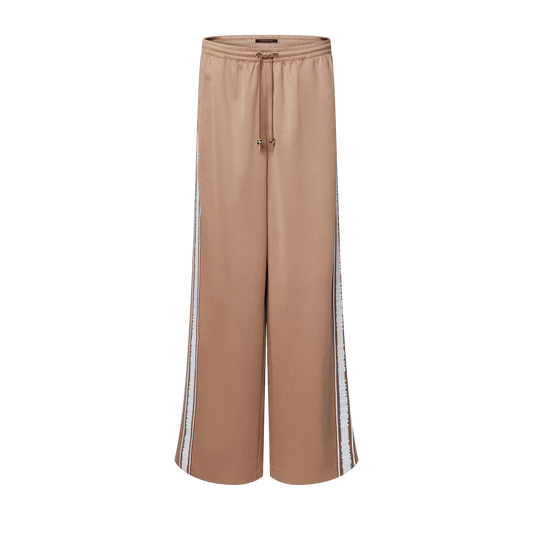 Women's Stripe Accent Wide-Leg Jogging Pants
