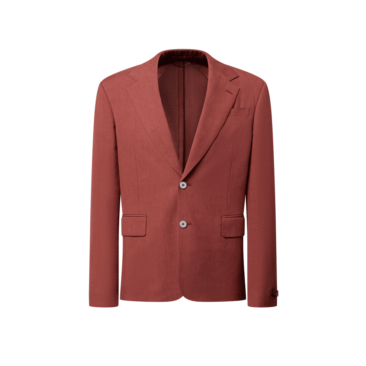 Men's Single-Breasted Linen Jacket
