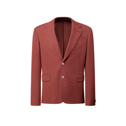 Men's Single-Breasted Linen Jacket