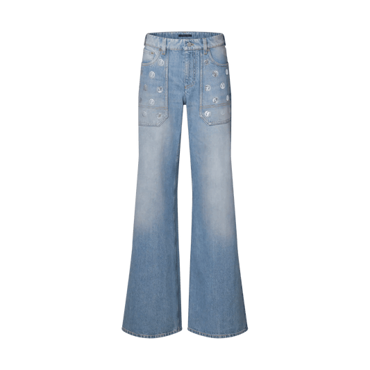 Women's Signature Sequin Flared Jeans