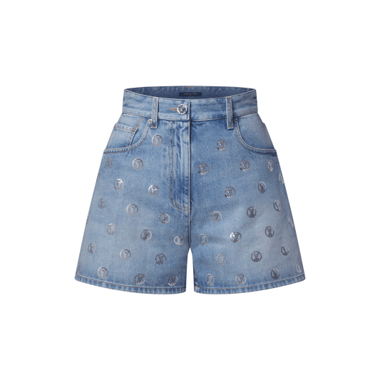 Women's Signature Sequin Denim Shorts