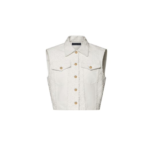 Women's Sleeveless Monogram Fil Coupé Jacket