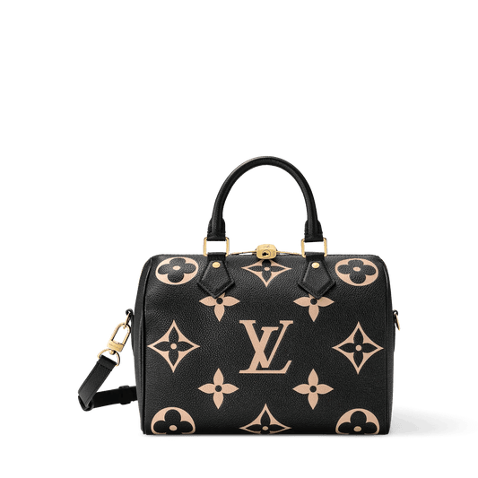 Women's Speedy Bandoulière 25 Bicolor Monogram Empreinte Leather Handbag M58947
