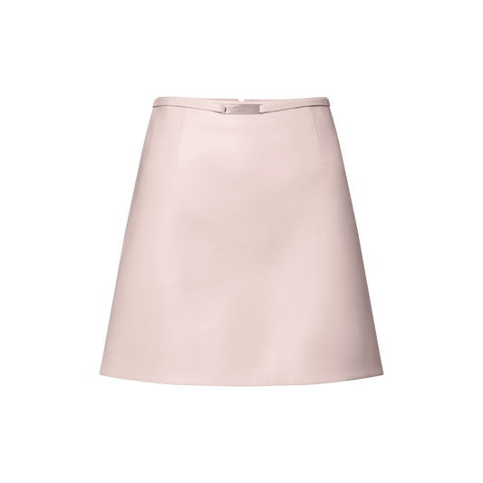 Women's Straight Leather Mini Skirt
