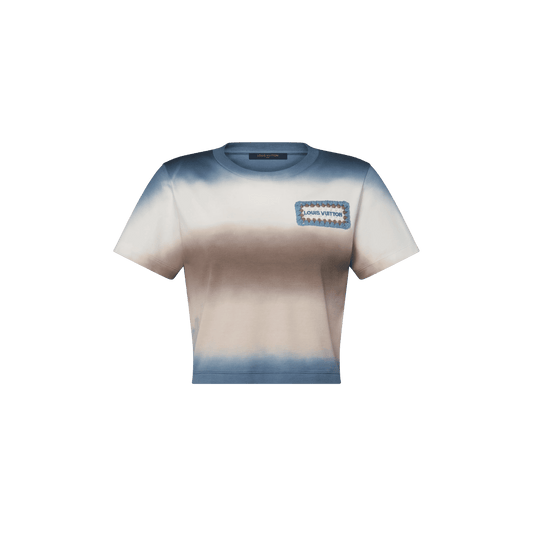 Women's Tie Dye Striped Crop Top