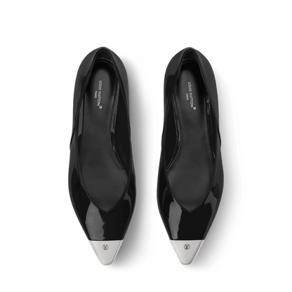 Women's Urban Twist Ballerina Black Patent Calf Leather 1AJNW7