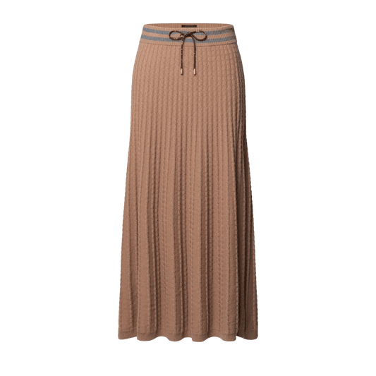 Women's Varsity Stripe Cable Knit Skirt