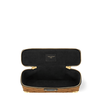 Women's Vanity Pouch Trunk Monogram Reverse Canvas Chain Wallet