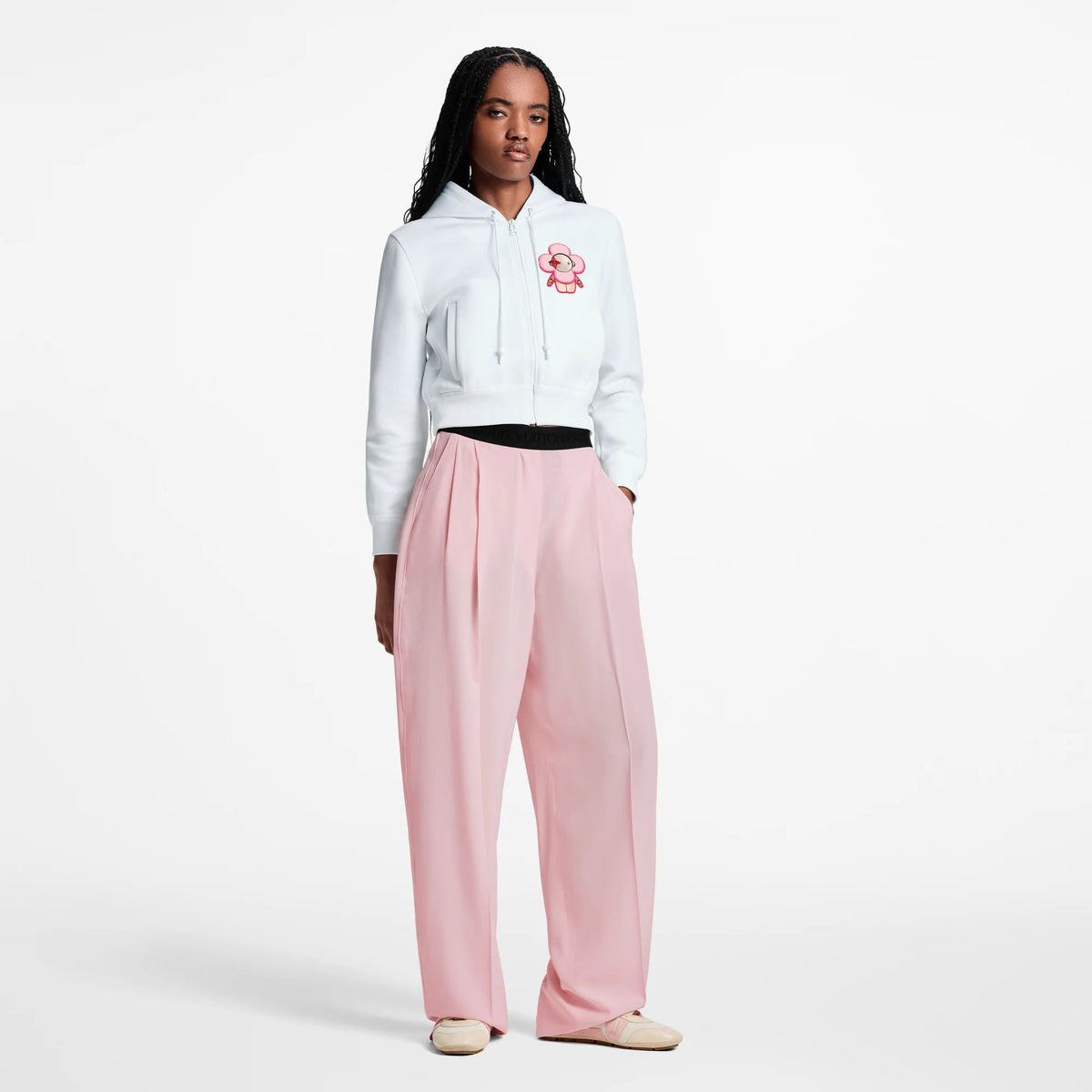 Women's Vivienne Patch Cropped Hoodie
