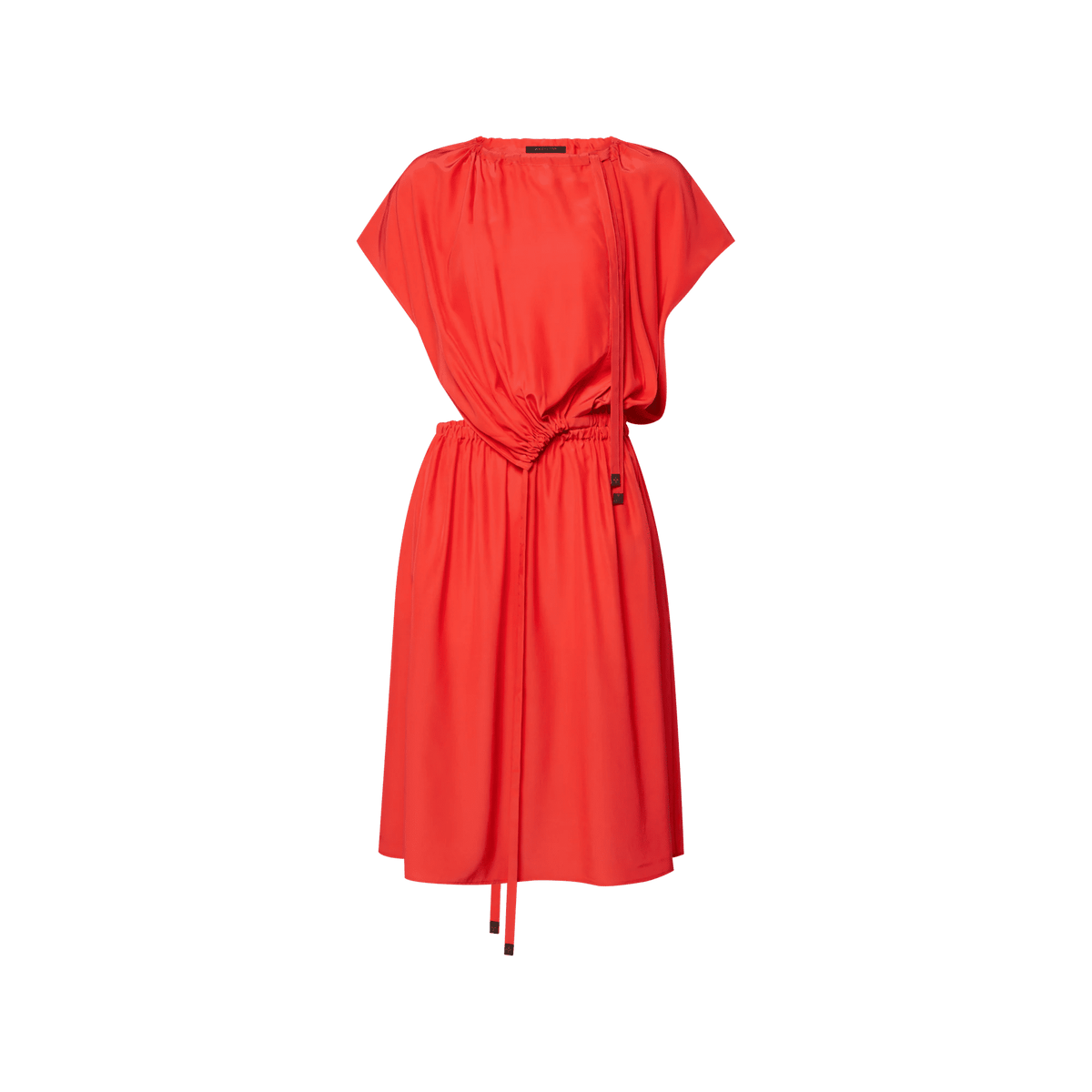 Women's Washed Silk Drawstring Dress