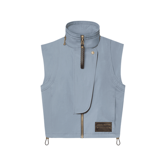 Women's Washed Denim Utility Gilet