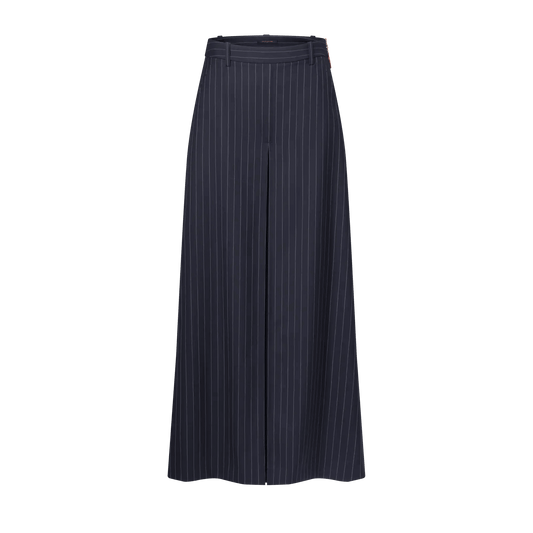 Women's Wide-Leg Pinstriped Pants