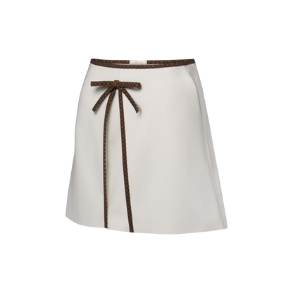 Women's Monogram Bow Mini Skirt