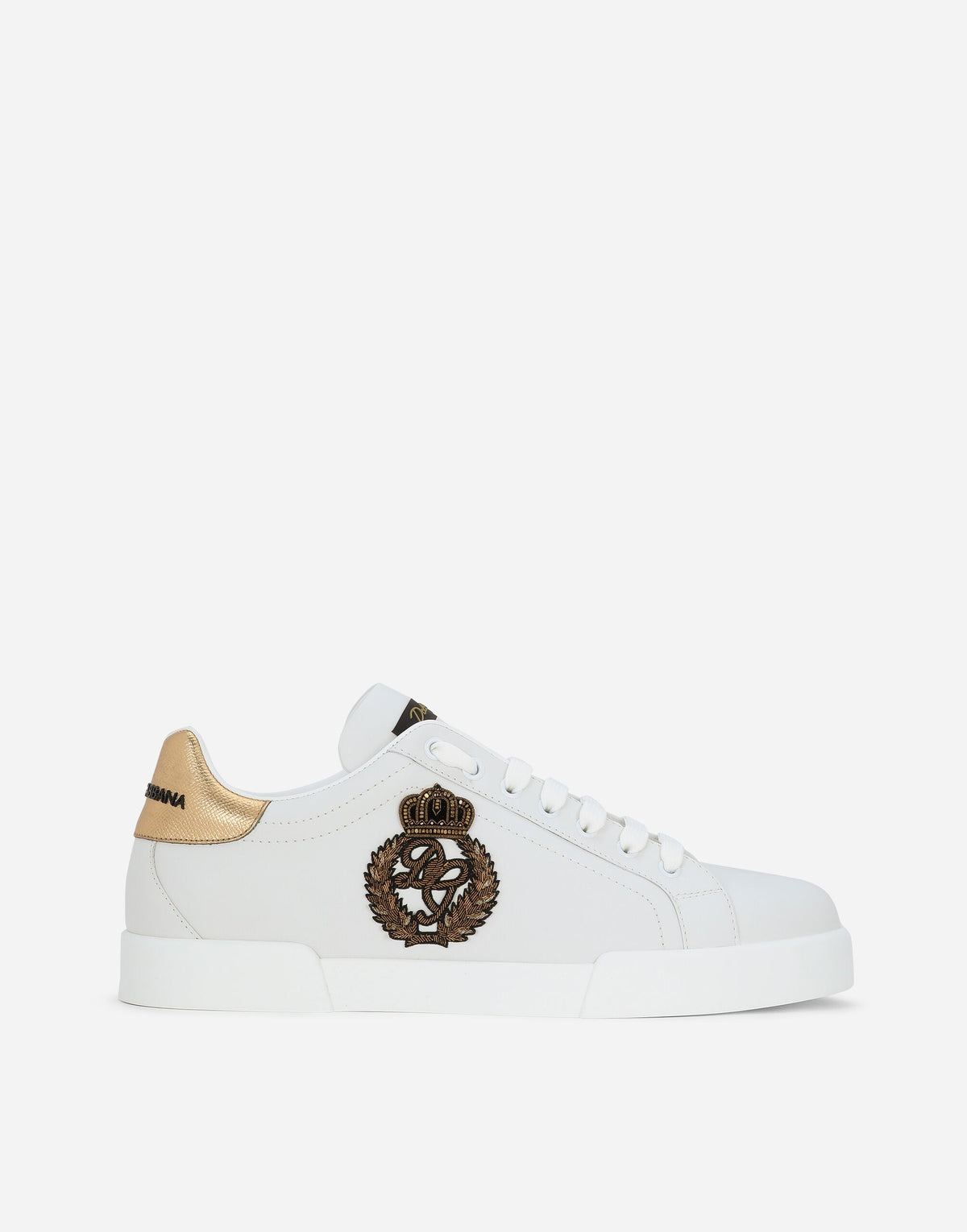 Portofino Calfskin Nappa Sneakers With Crown Patch Multicolor Men's