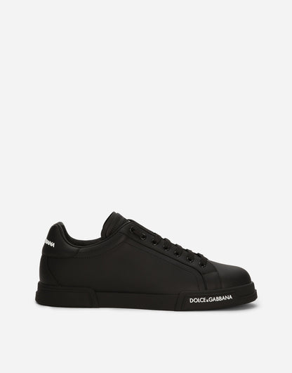 Portofino Calfskin Nappa Sneakers Men's Black