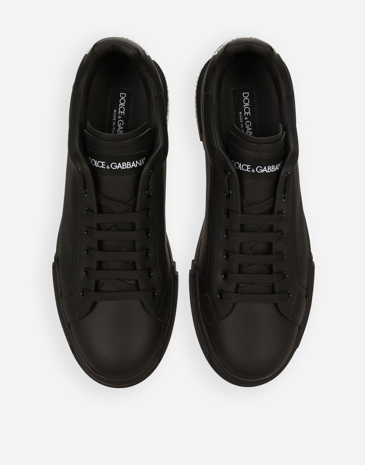 Portofino Calfskin Nappa Sneakers Men's Black