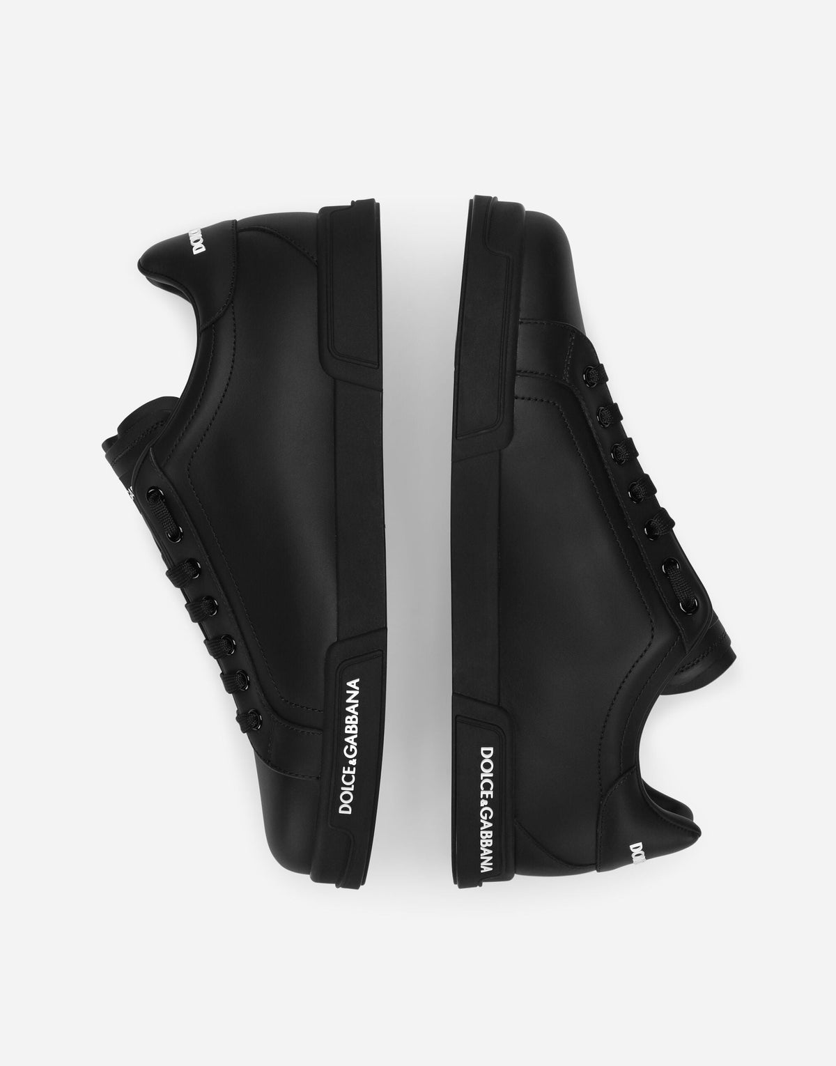 Portofino Calfskin Nappa Sneakers Men's Black