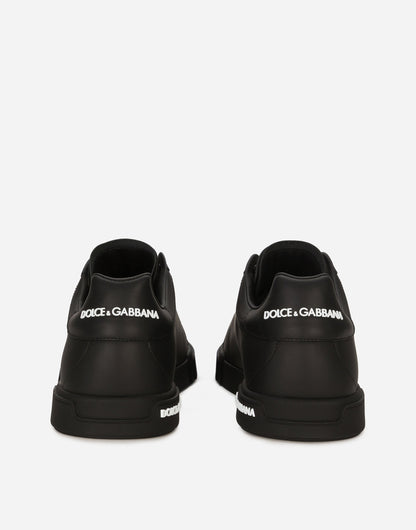 Portofino Calfskin Nappa Sneakers Men's Black