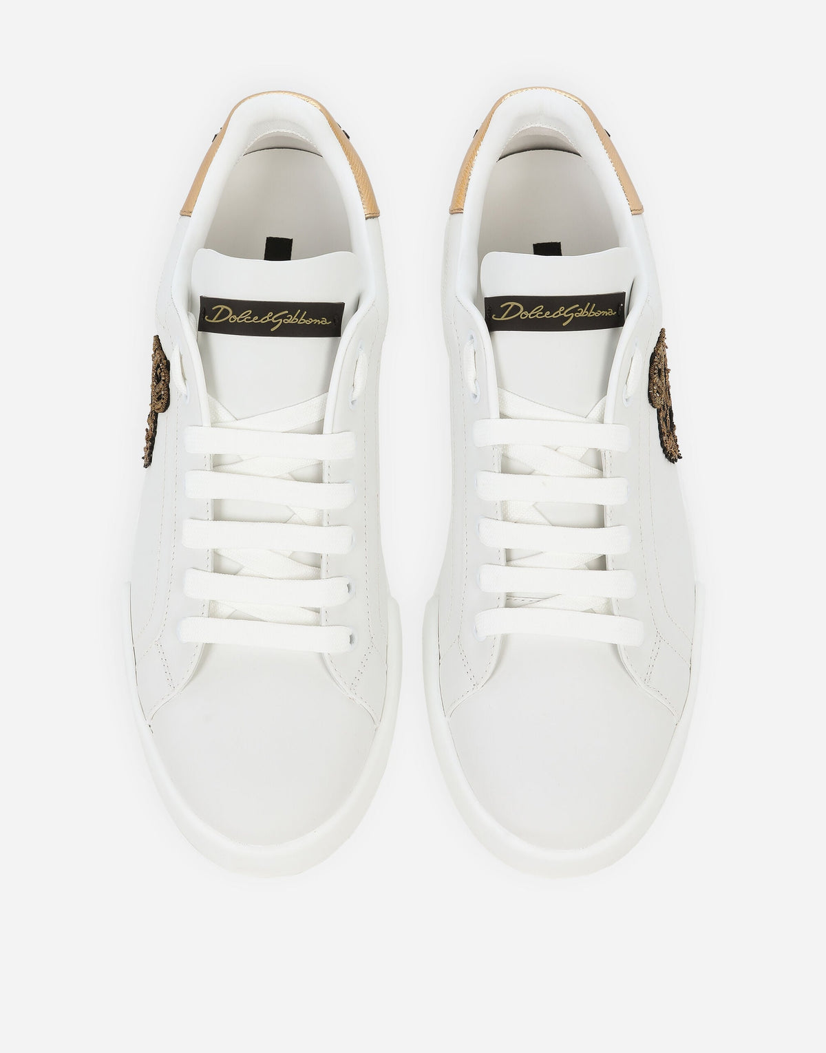 Portofino Calfskin Nappa Sneakers With Crown Patch Multicolor Men's