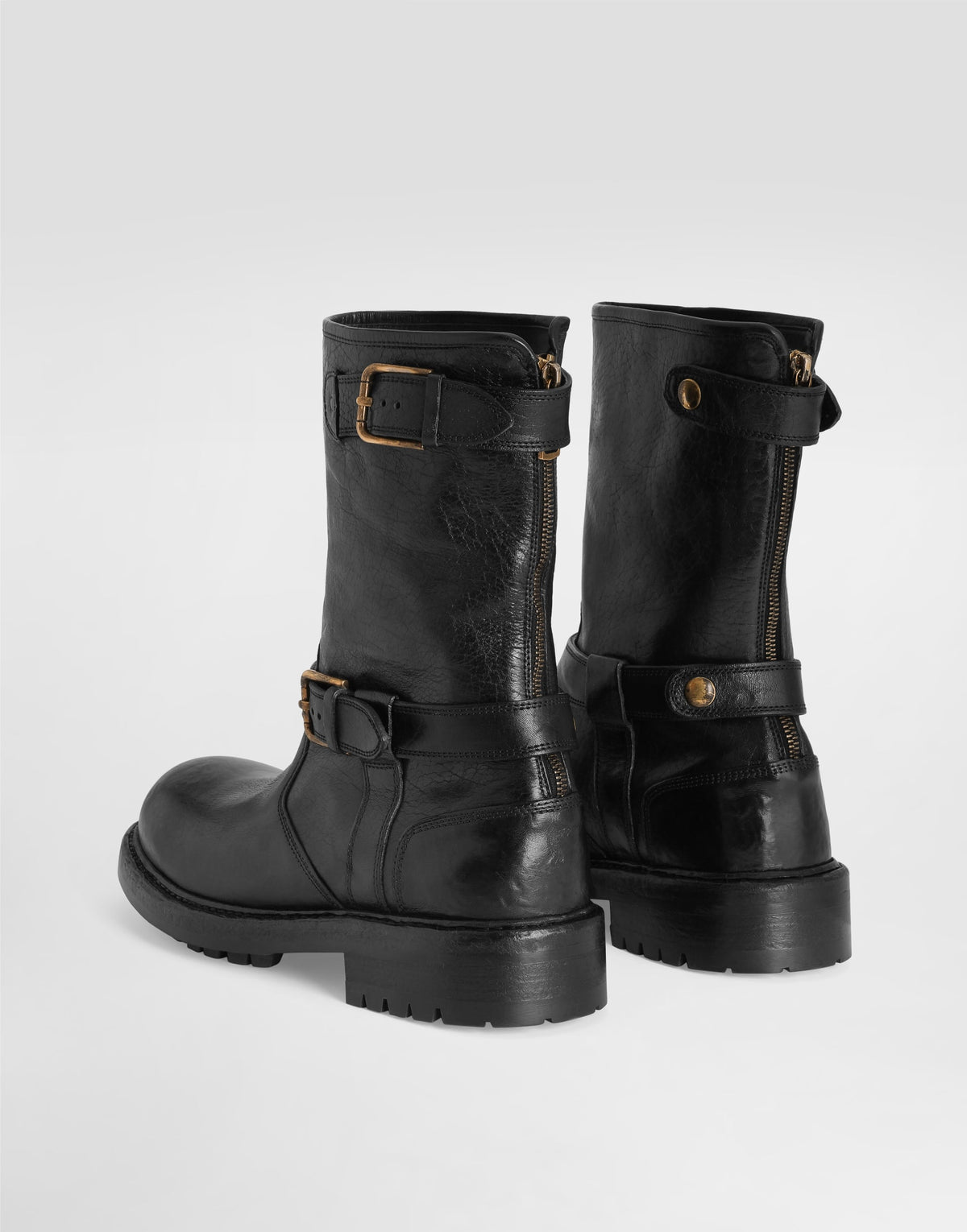 Men Bernini Smooth Leather Boots