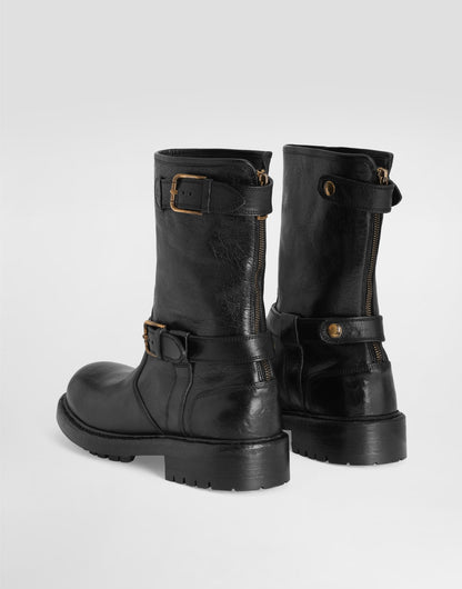 Men Bernini Smooth Leather Boots