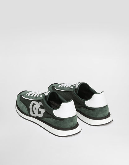 Men's DG CUSHION Mixed-Material Sneakers Green