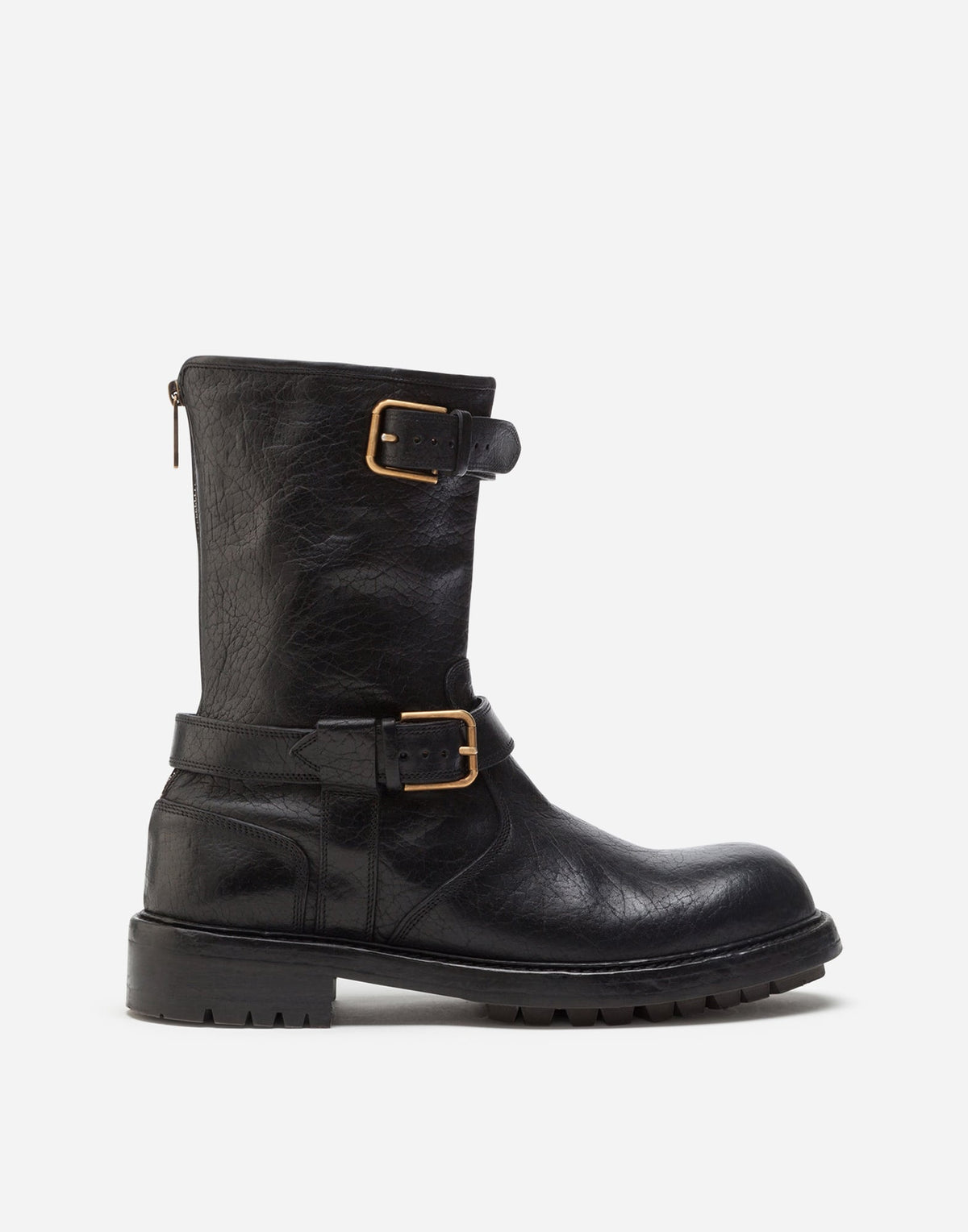Men Horsehide Biker Boots