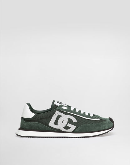 Men's DG CUSHION Mixed-Material Sneakers Green
