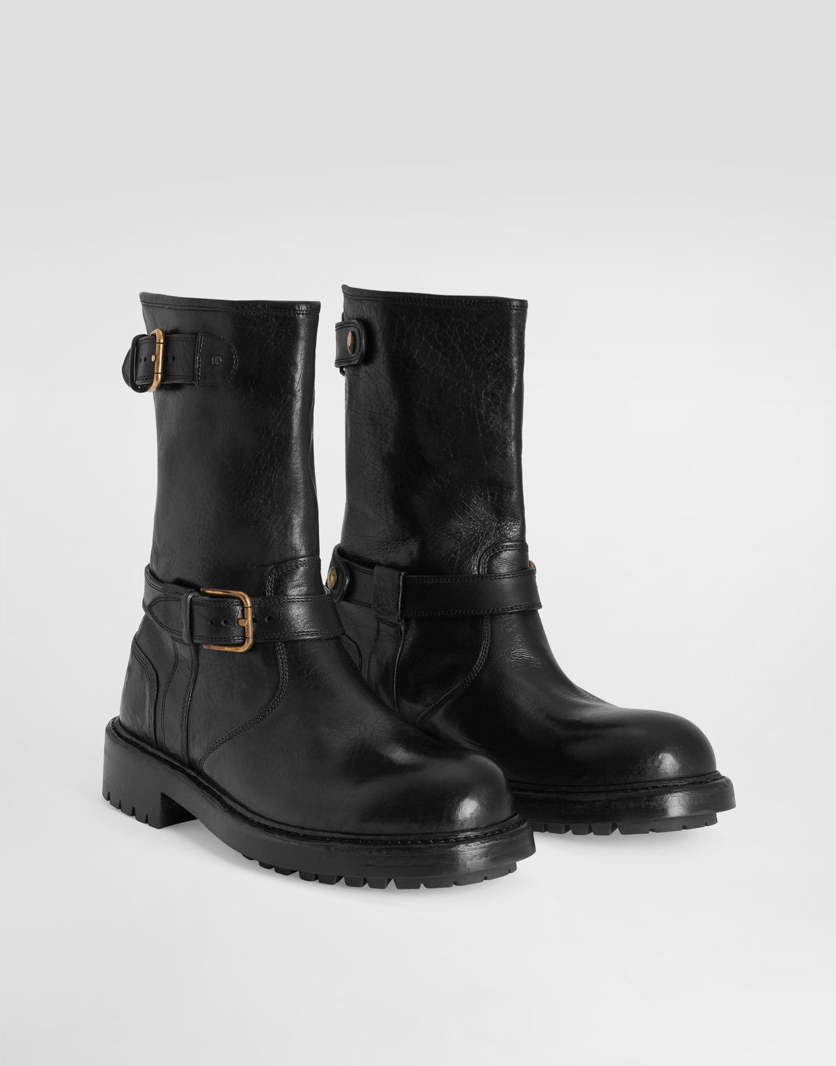 Men Bernini Smooth Leather Boots