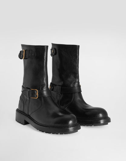Men Bernini Smooth Leather Boots